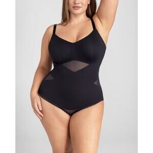 Honeylove Cami Bodysuit Women’s Shapewear Sculpting Strong Support Black 2X